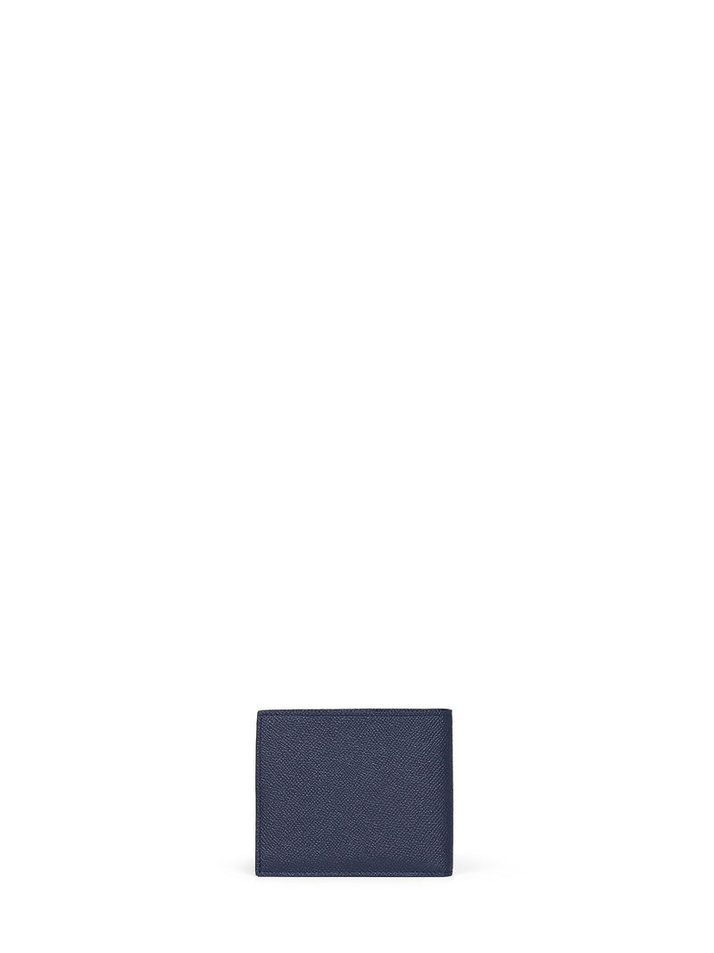 Ferragamo Gancini Wallet — Navy Calf Leather & Cardholders