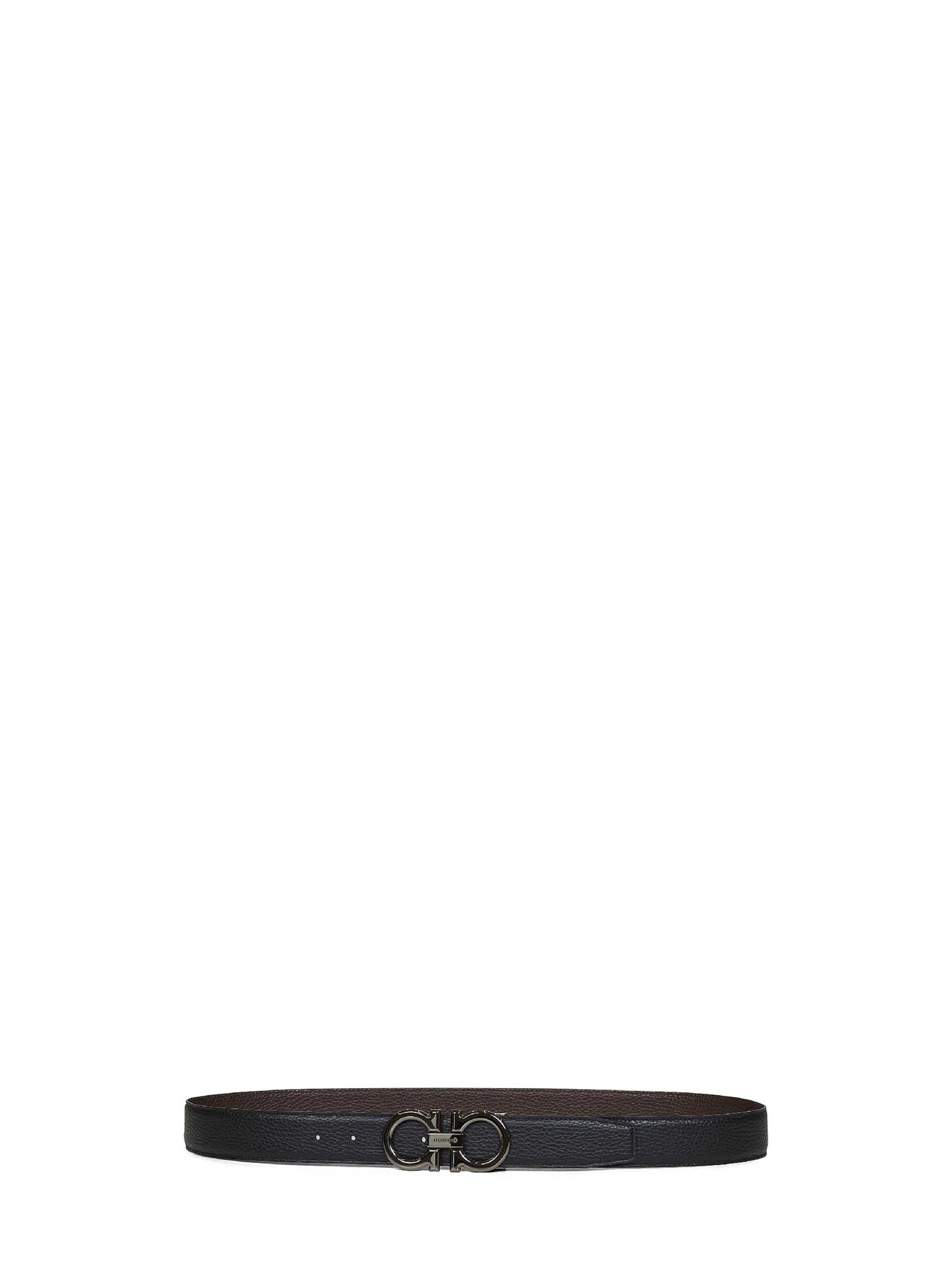 Ferragamo Belt — Black Calf Leather