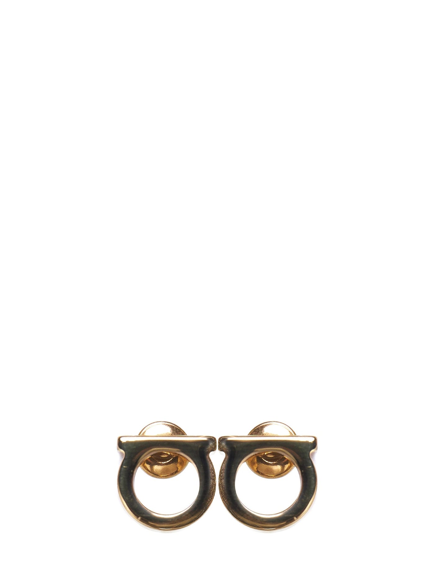 Ferragamo Gancini Earrings — Gold Brass
