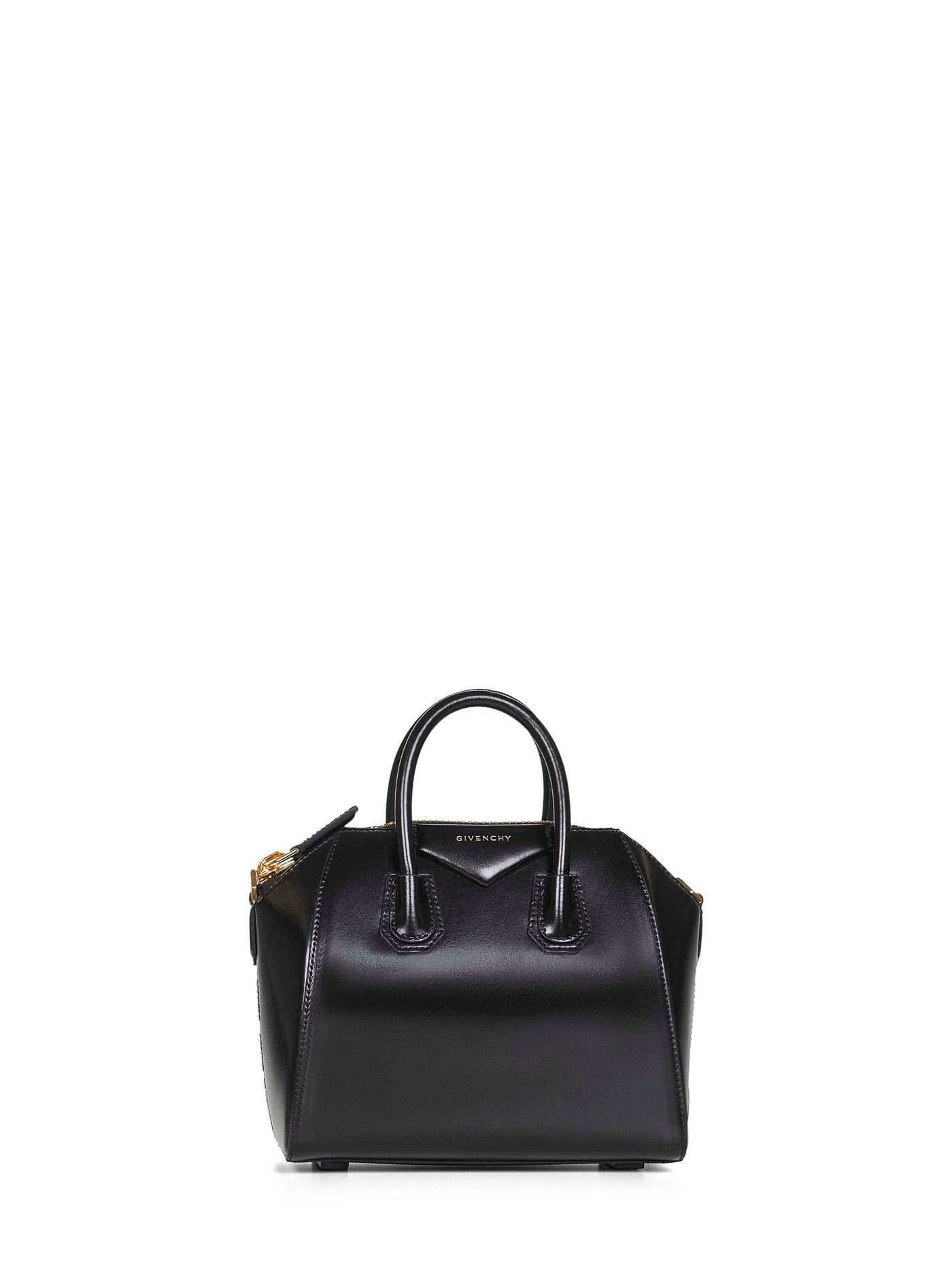 Givenchy Antigona Mini Handbag — Black Calf Leather Hand Bags
