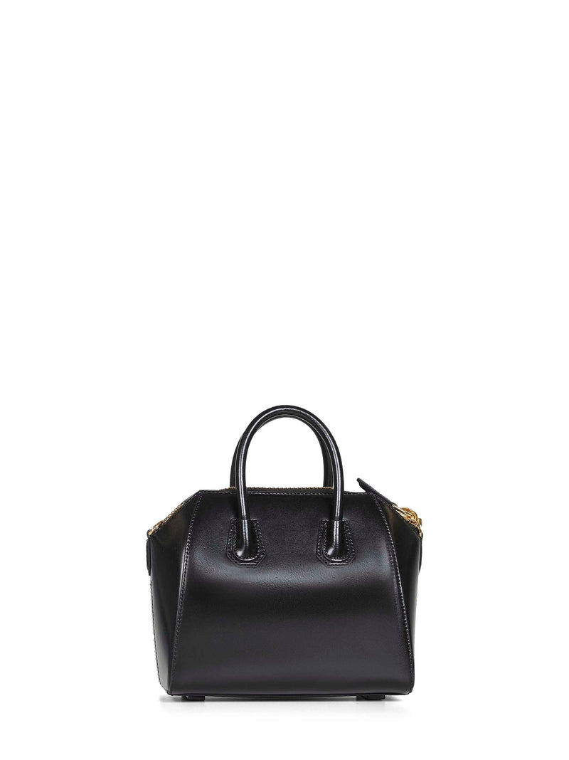 Givenchy Antigona Mini Handbag — Black Calf Leather Hand Bags