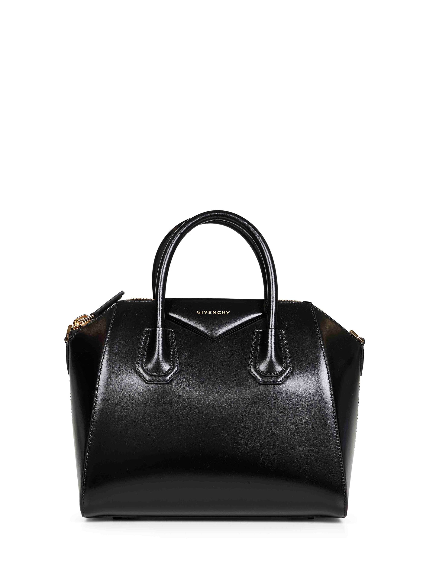 Givenchy Antigona Top Handle Bag — Black Camel Leather
