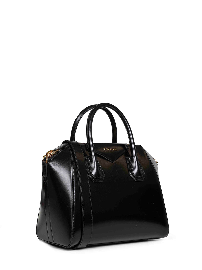 Givenchy Antigona Top Handle Bag — Black Camel Leather