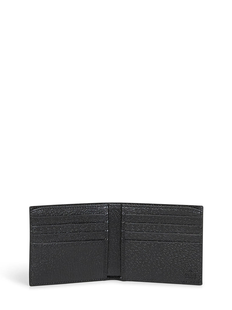 Gucci Gg Marmont Bi-Fold Wallet — Black Calf Leather & Cardholders