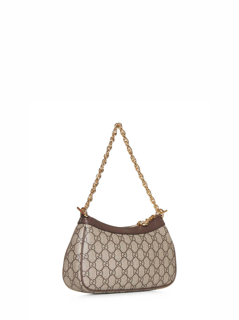 Gucci Ophidia Shoulder Bag — Beige Polyurethane