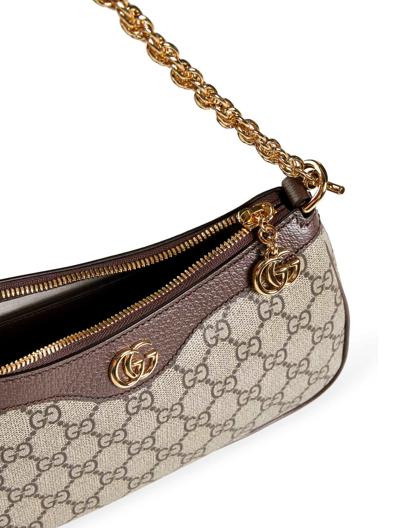 Gucci Ophidia Shoulder Bag — Beige Polyurethane
