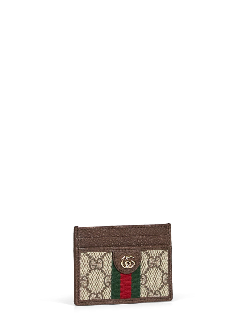 Gucci Card Case — Beige Polyurethane Wallets & Purses