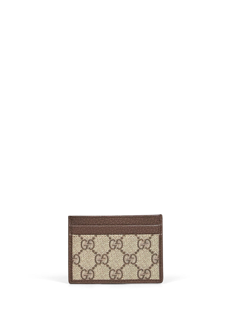 Gucci Card Case — Beige Polyurethane Wallets & Purses