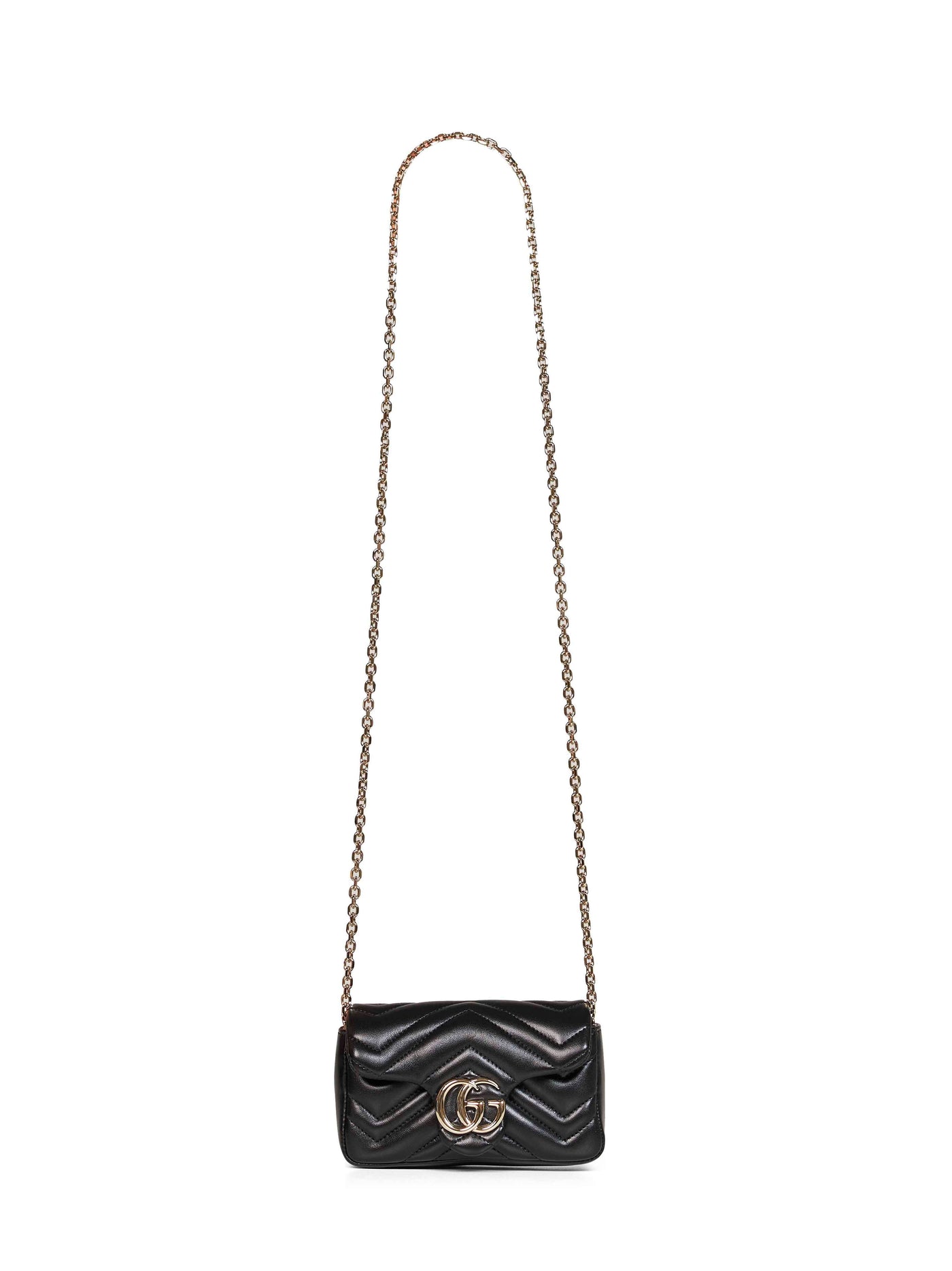 Gucci Crossbody Bag — Black Lambskin