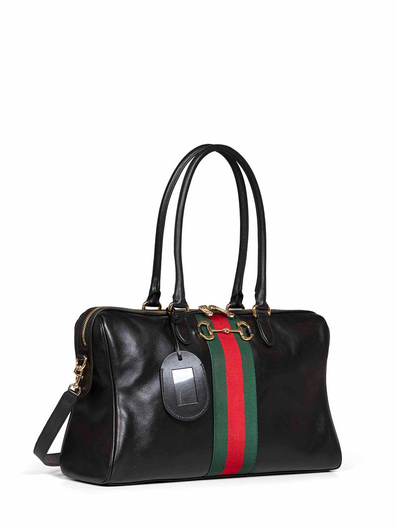 Gucci Borsetto Shoulder Bag — Black Calfskin