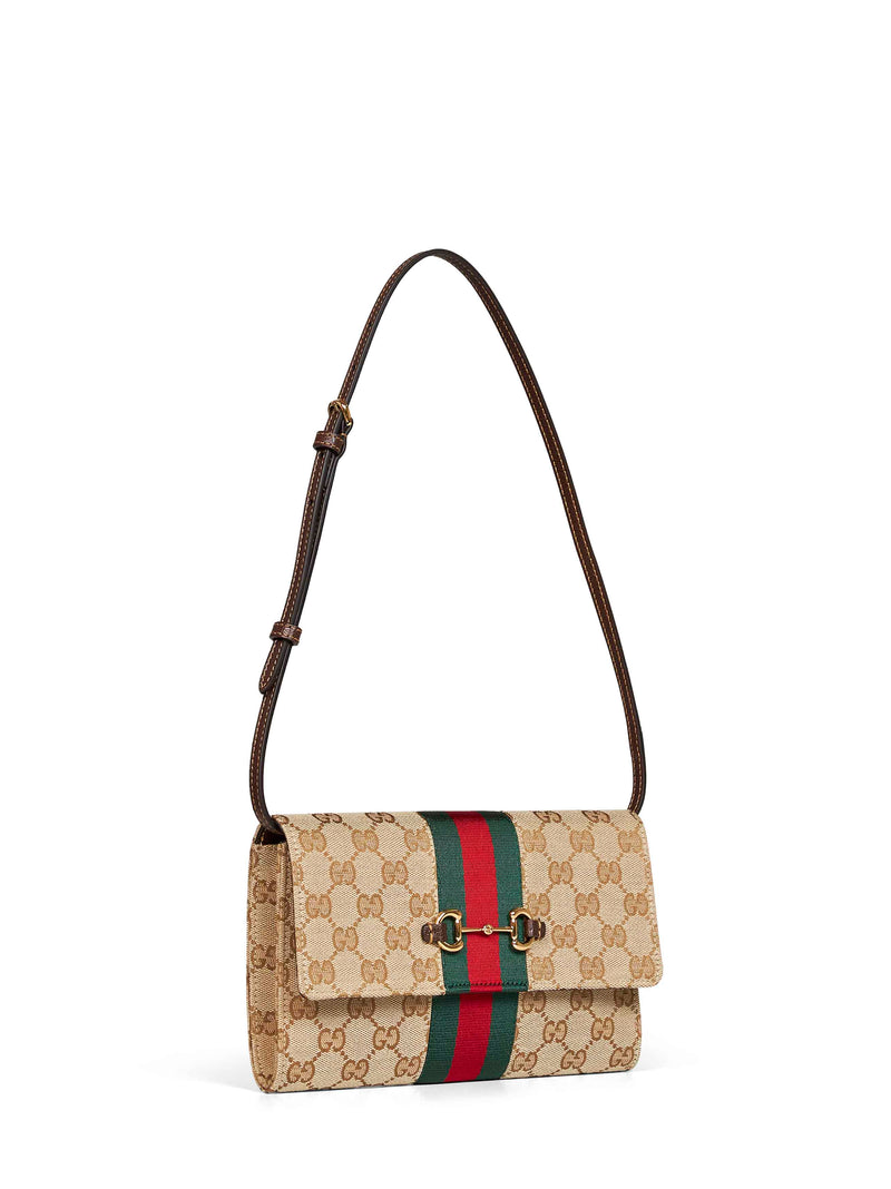 Gucci Shoulder Bag — Beige Calfskin