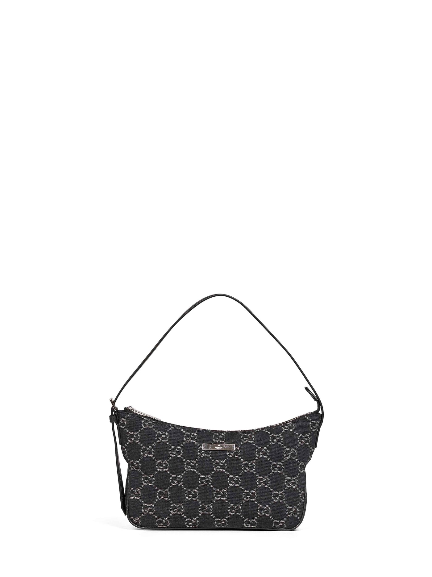 Gucci Lady Lunetta Shoulder Bag — Black Lambskin