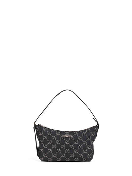 Gucci Lady Lunetta Shoulder Bag — Black Lambskin