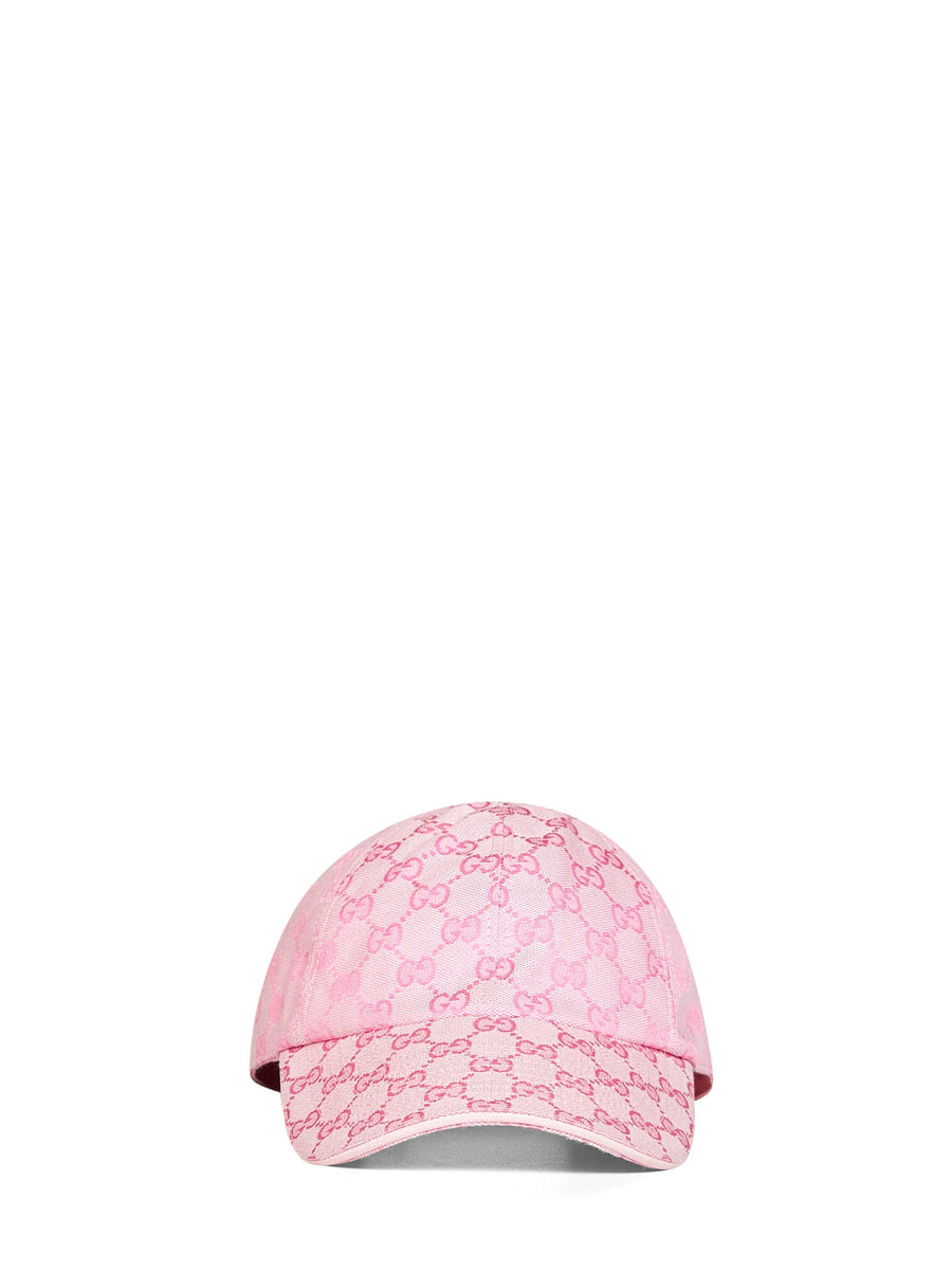 Gucci 8757333hbmd5072 Gg Canvas Baseball Cap — Pink Polyester Caps