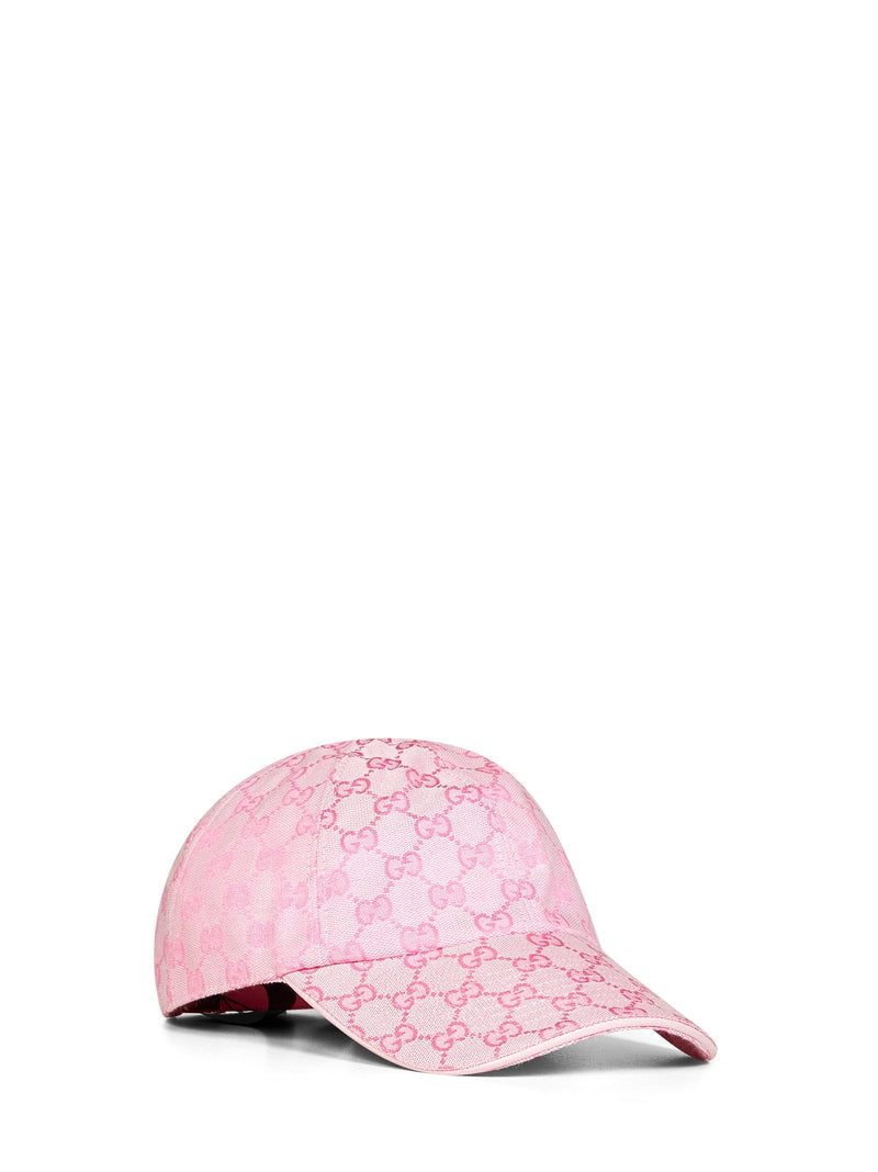 Gucci 8757333hbmd5072 Gg Canvas Baseball Cap — Pink Polyester Caps