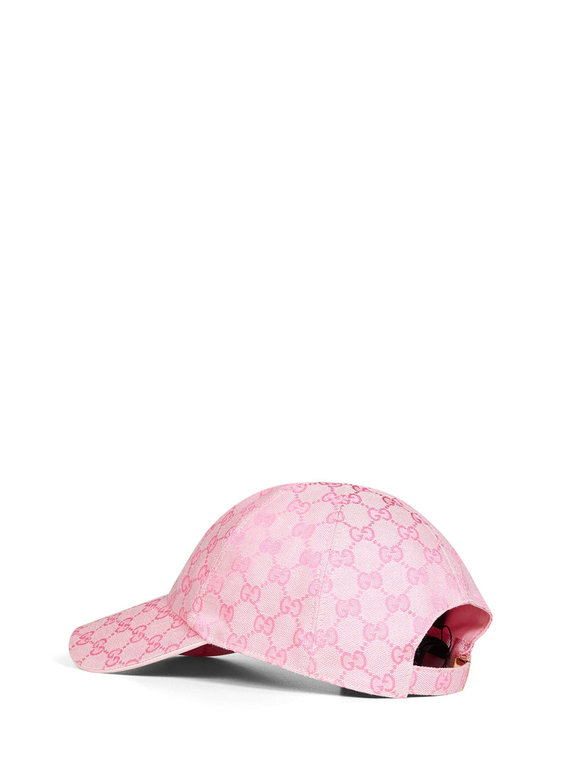 Gucci 8757333hbmd5072 Gg Canvas Baseball Cap — Pink Polyester Caps