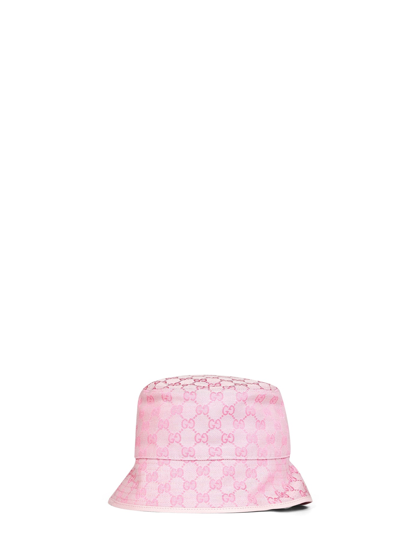 Gucci 8757404hbjs5072 Gg Canvas Monogram Bucket Hat — Pink Polyester