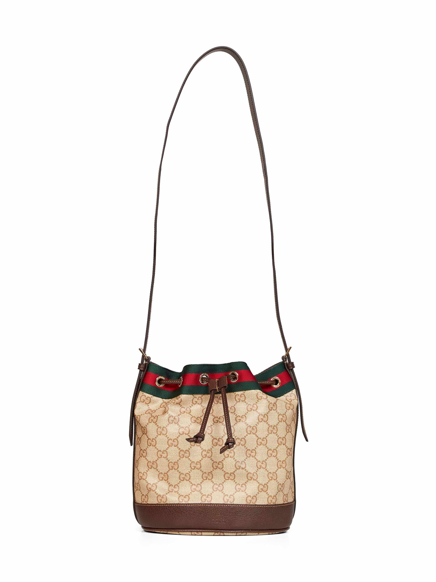 Gucci Venice Bucket Bag — Beige Cotton