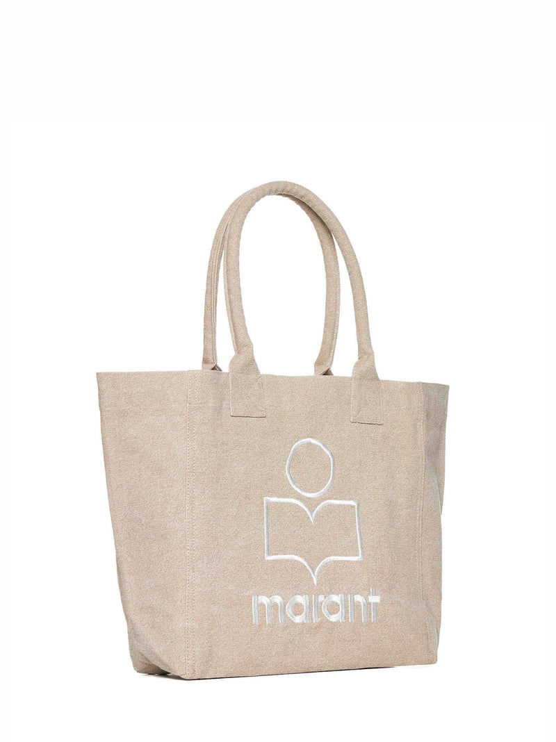 Isabel Marant Yenky Tote Bag — Beige Cotton