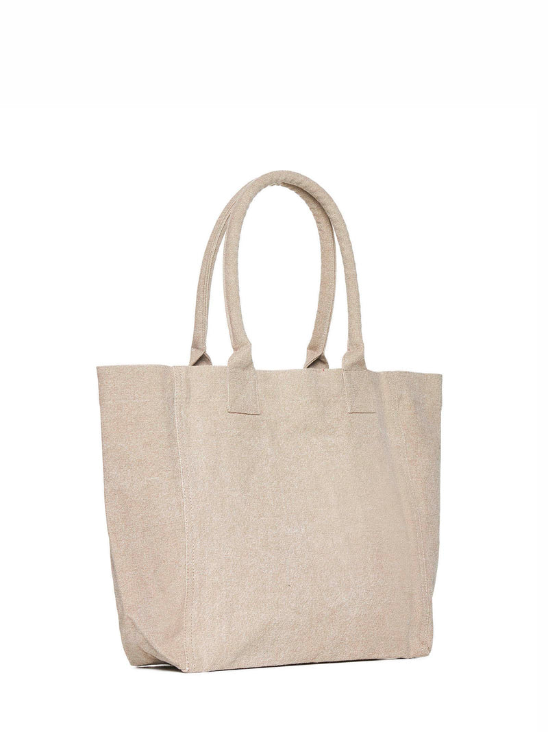 Isabel Marant Yenky Tote Bag — Beige Cotton