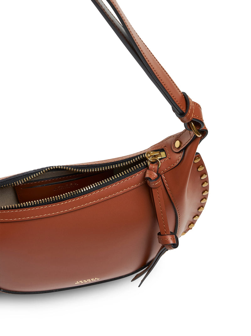 Isabel Marant Oskan Moon Shoulder Bag — Brown Calf Leather