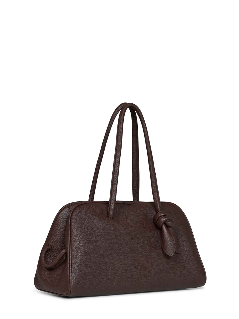 Jacquemus Bowling Bag — Brown Calf Leather