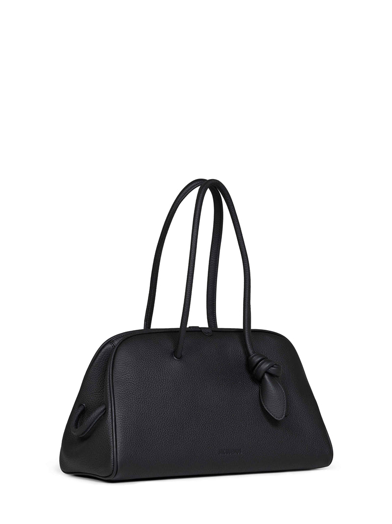 Jacquemus Shoulder Bag — Black Calf Leather