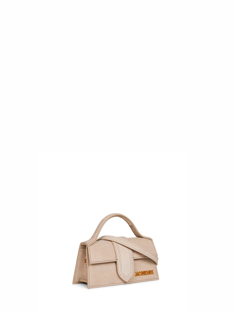 Jacquemus The Bambino Mini Top Handle Bag — Beige Calf Leather