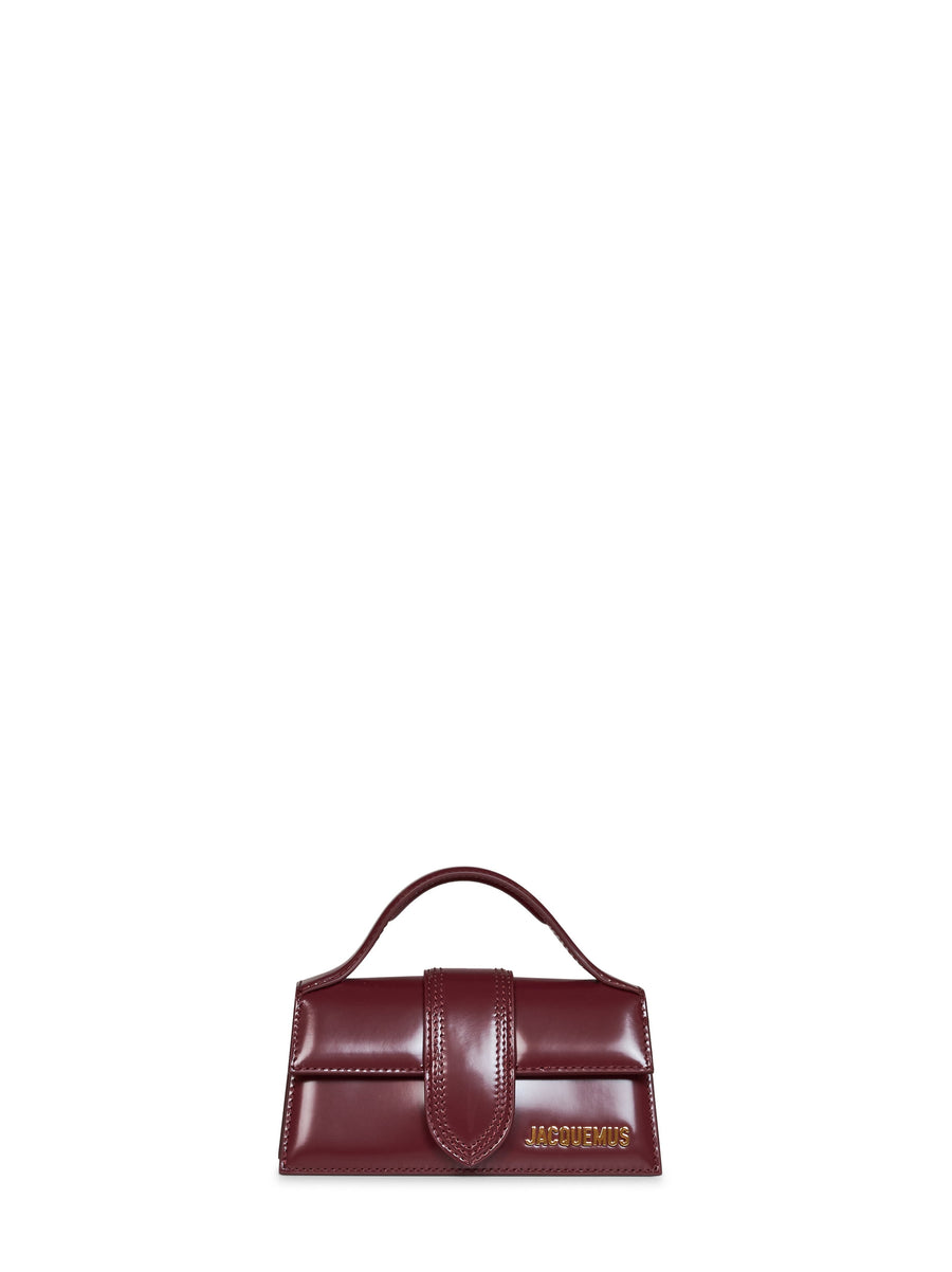 Jacquemus Le Bambino Shoulder Bag — Burgundy Calf Leather