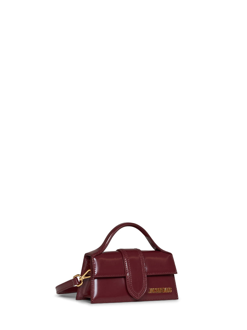 Jacquemus Le Bambino Shoulder Bag — Burgundy Calf Leather