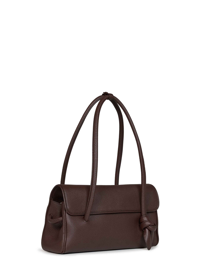 Jacquemus Shoulder Bag — Brown Calf Leather Top Handle