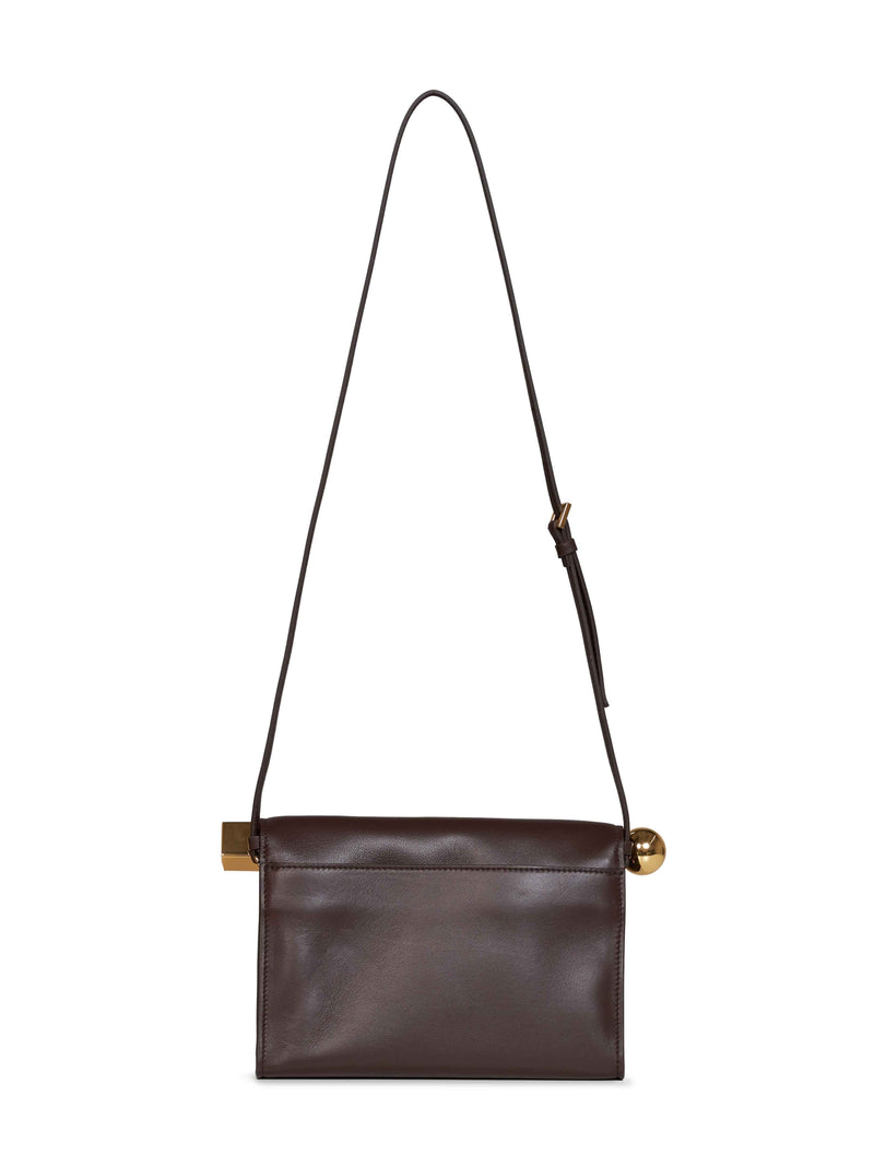 Jacquemus Rond Carré Clutch — Brown Lambskin