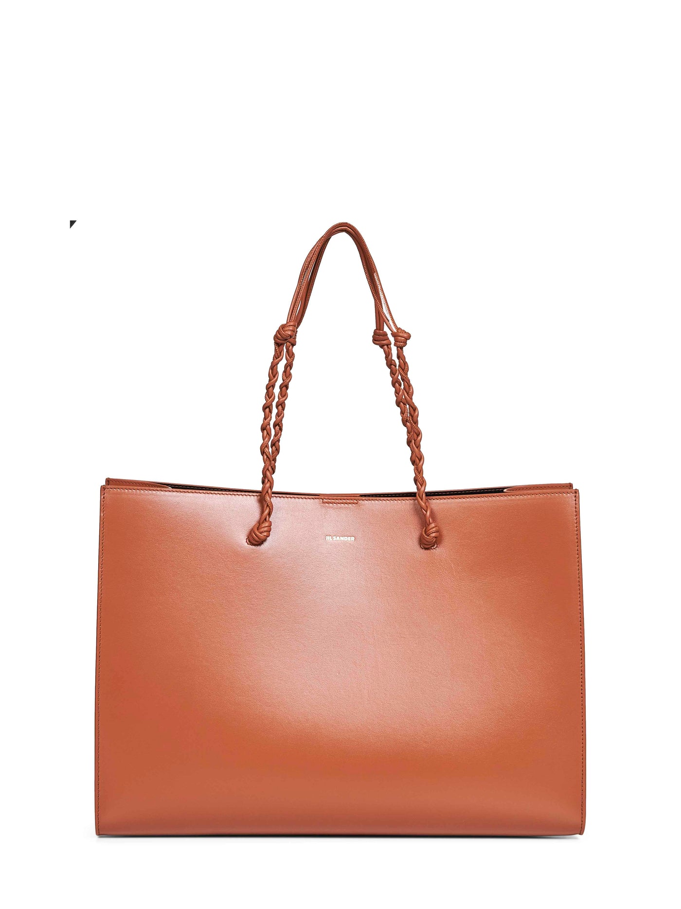 Jil Sander Tangle Tote Bag — Brown Calf Leather