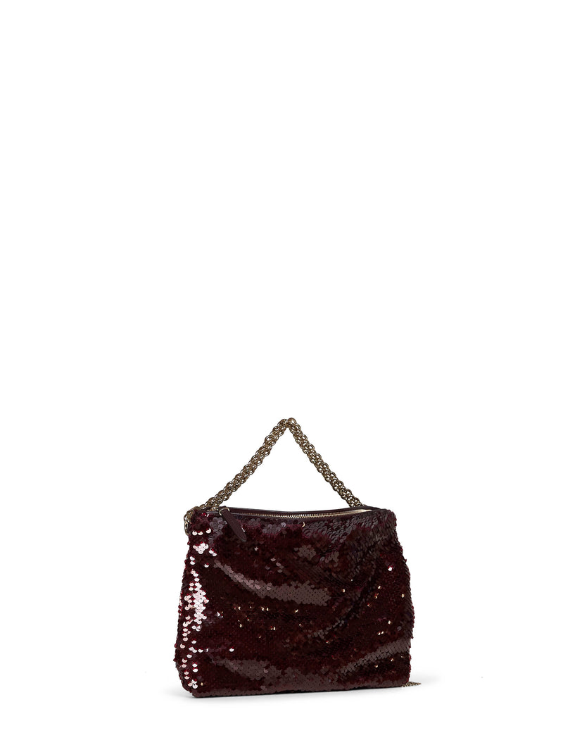 Jimmy Choo Clutch — Burgundy Polyester