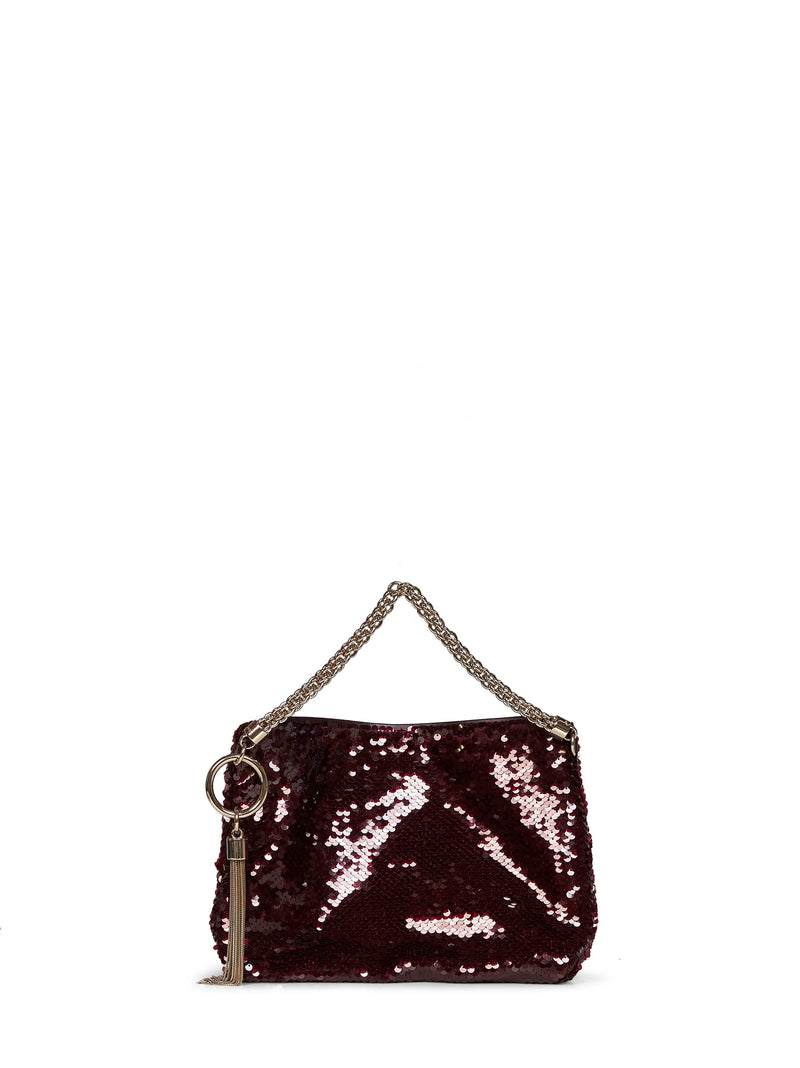 Jimmy Choo Clutch — Burgundy Polyester