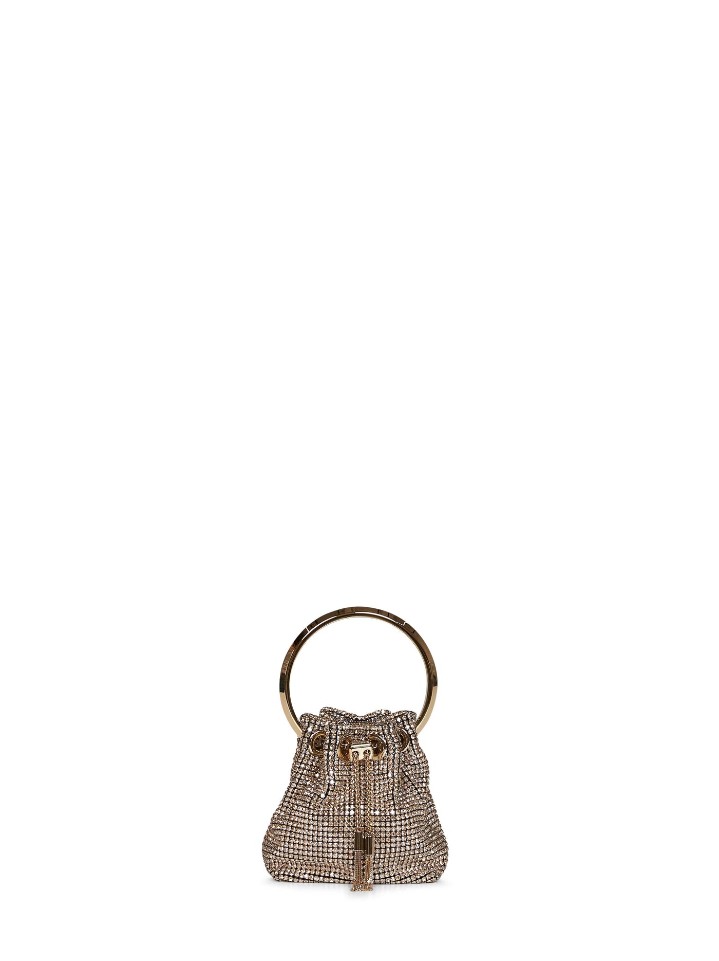 Jimmy Choo Micro Bon Mini Bag — Gold Nylon