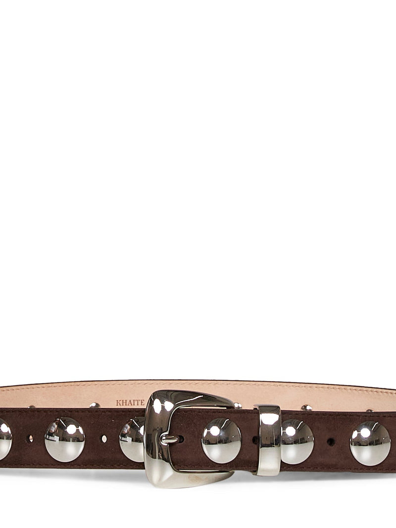 Khaite Benny Belt — Brown Calfskin