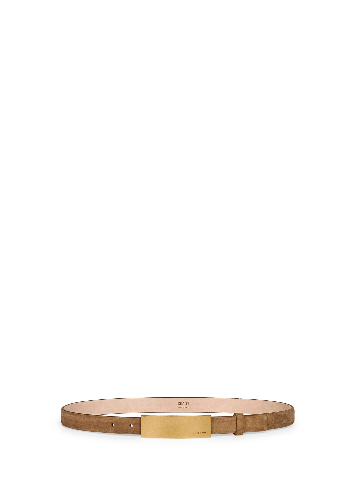 Khaite Berlin Belt — Beige Calfskin
