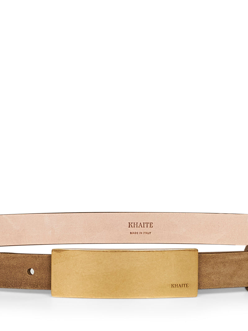 Khaite Berlin Belt — Beige Calfskin