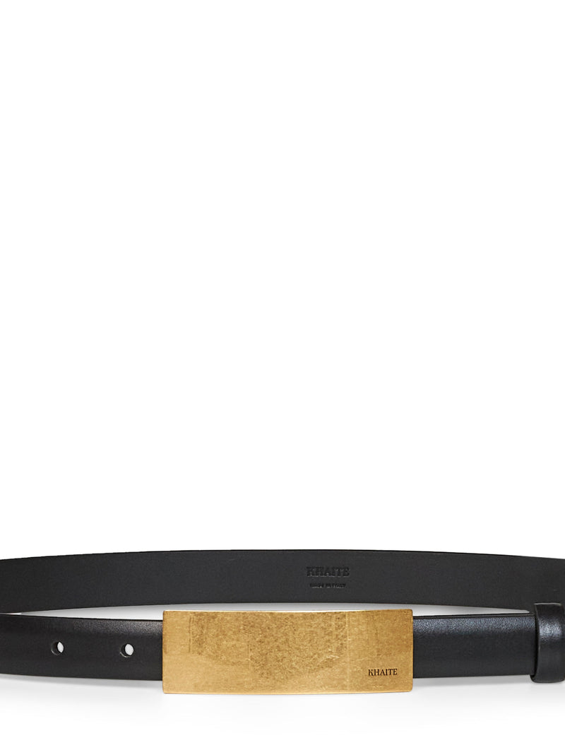 Khaite Berlin Belt — Black Calfskin