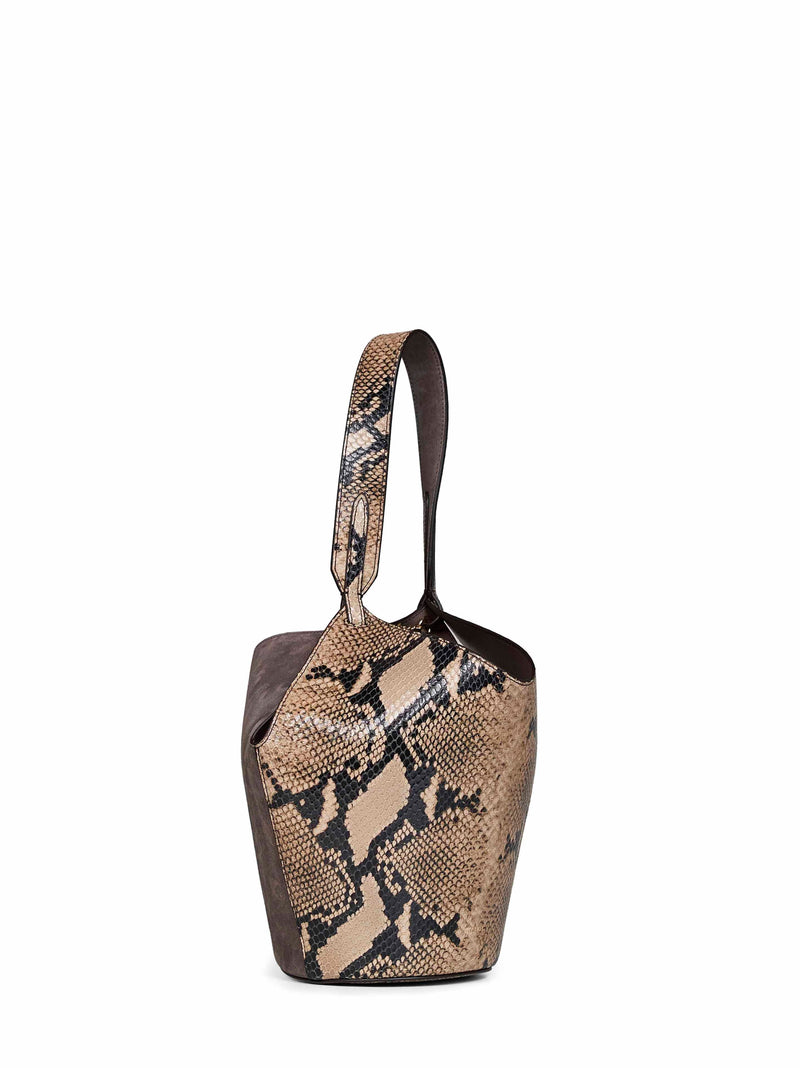 Khaite Shoulder Bag — Multicolor Calfskin