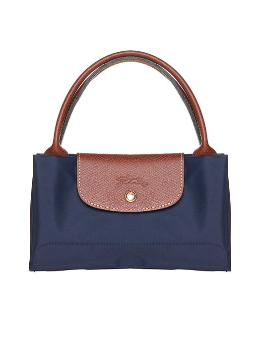 Longchamp Top Handle Bag — Navy Polyamide