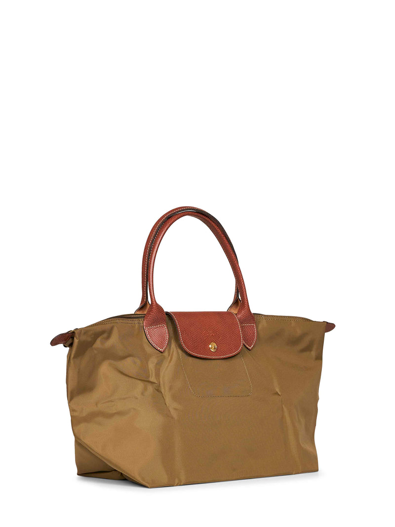 Longchamp Tote Bag — Beige Polyamide
