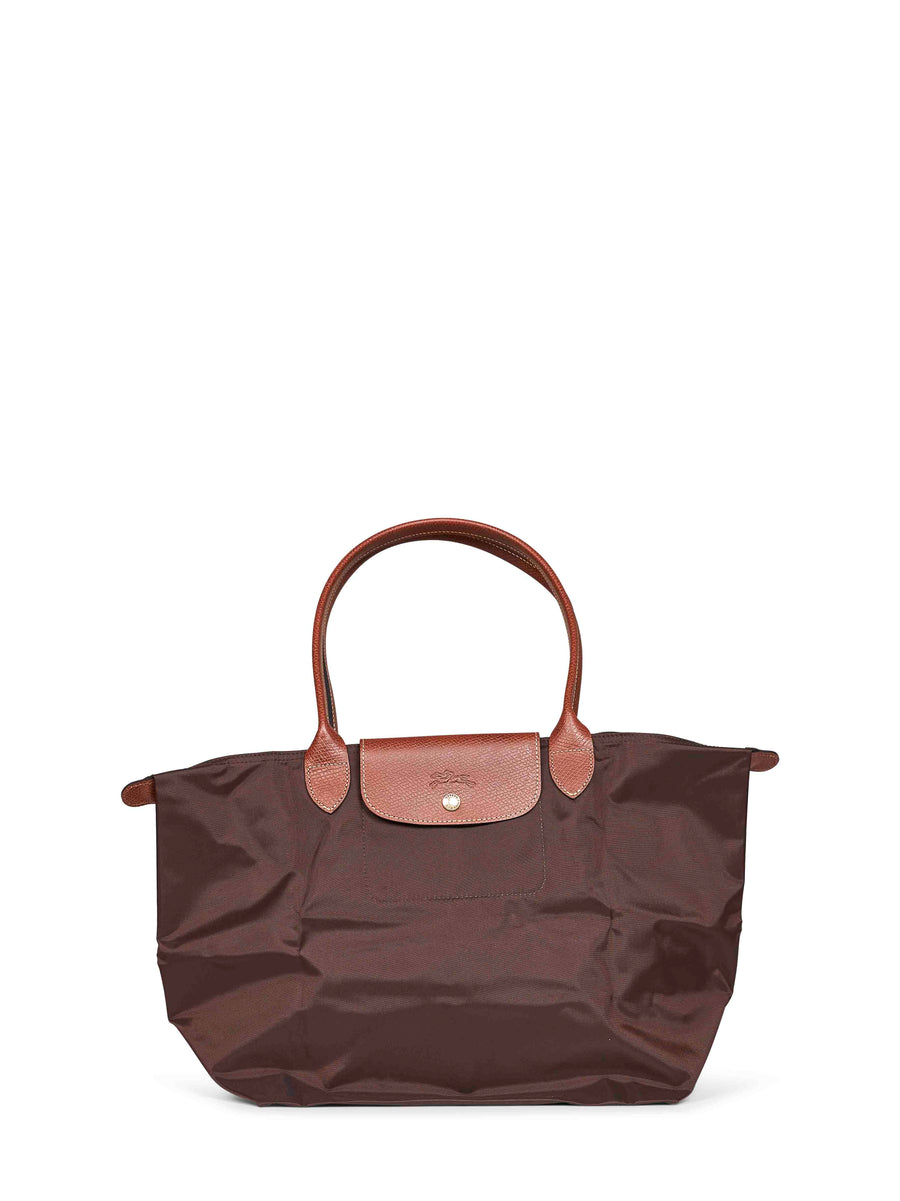 Longchamp Le Pliage Original L Shoulder Bag — Brown Polyamide