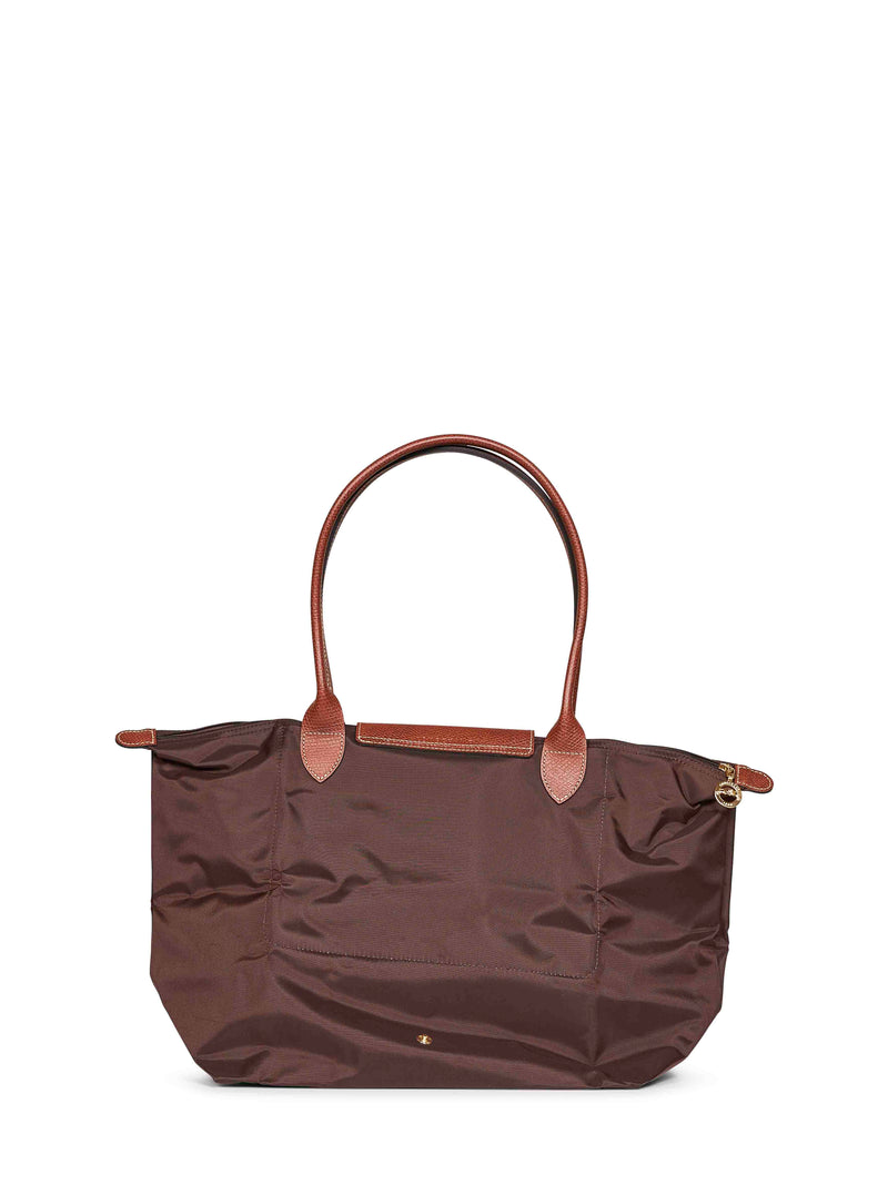 Longchamp Le Pliage Original L Shoulder Bag — Brown Polyamide