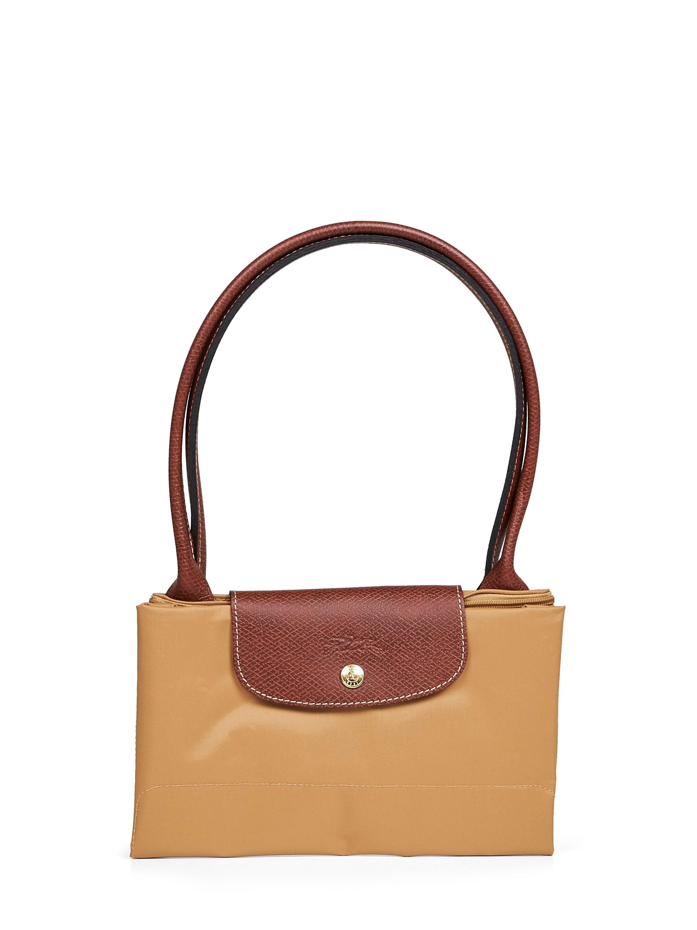 Longchamp Le Pliage Original L Shoulder Bag — Beige Polyamide