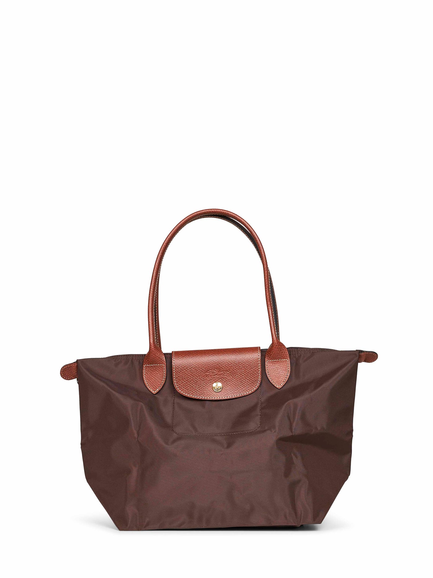 Longchamp Le Pliage Original Shoulder Bag — Brown Polyamide