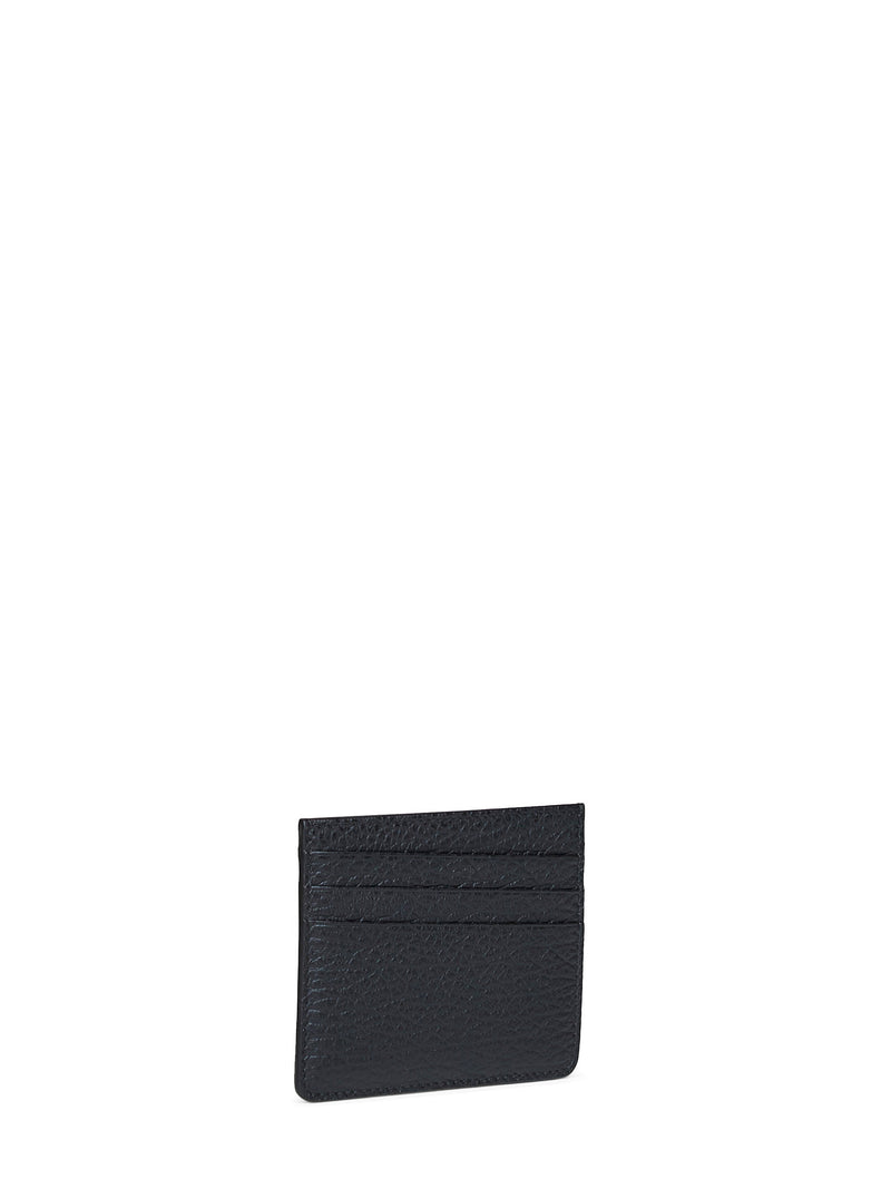 Maison Margiela Card Case — Black Calf Leather Wallets & Purses