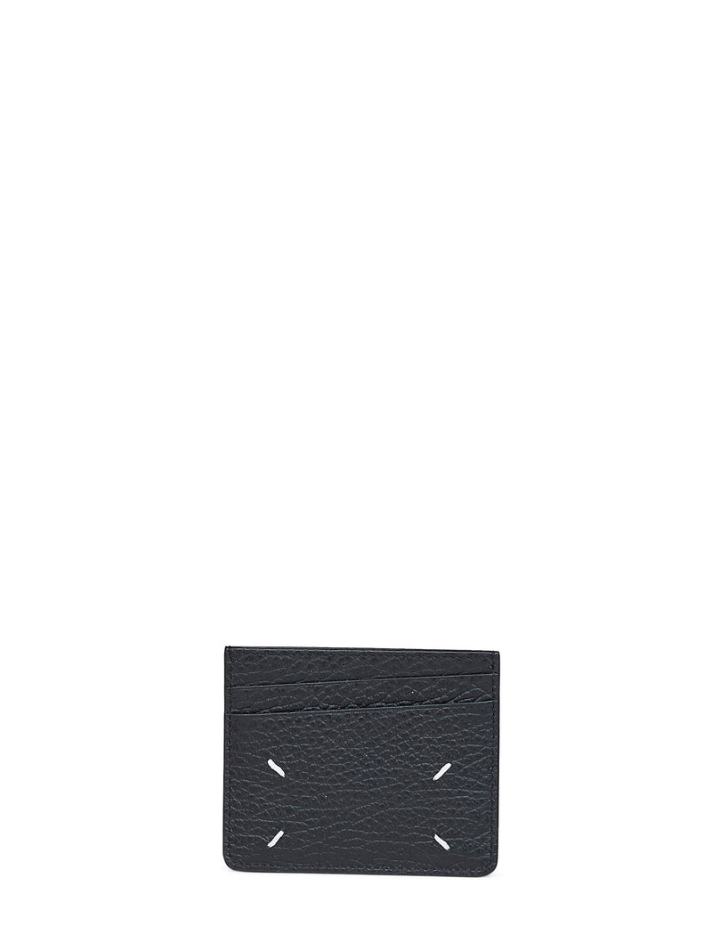 Maison Margiela Card Case — Black Calf Leather Wallets & Purses