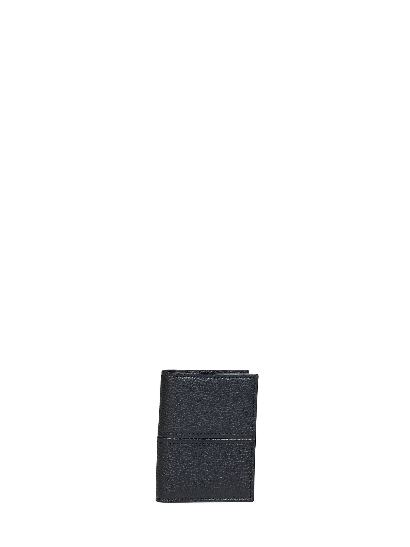 Maison Margiela Dress-Age Card Wallet — Black Calf Leather & Purses